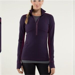 Size 4 - Star Runner Purple Fitted Long Sleeve Zip-Up Sweatshirt